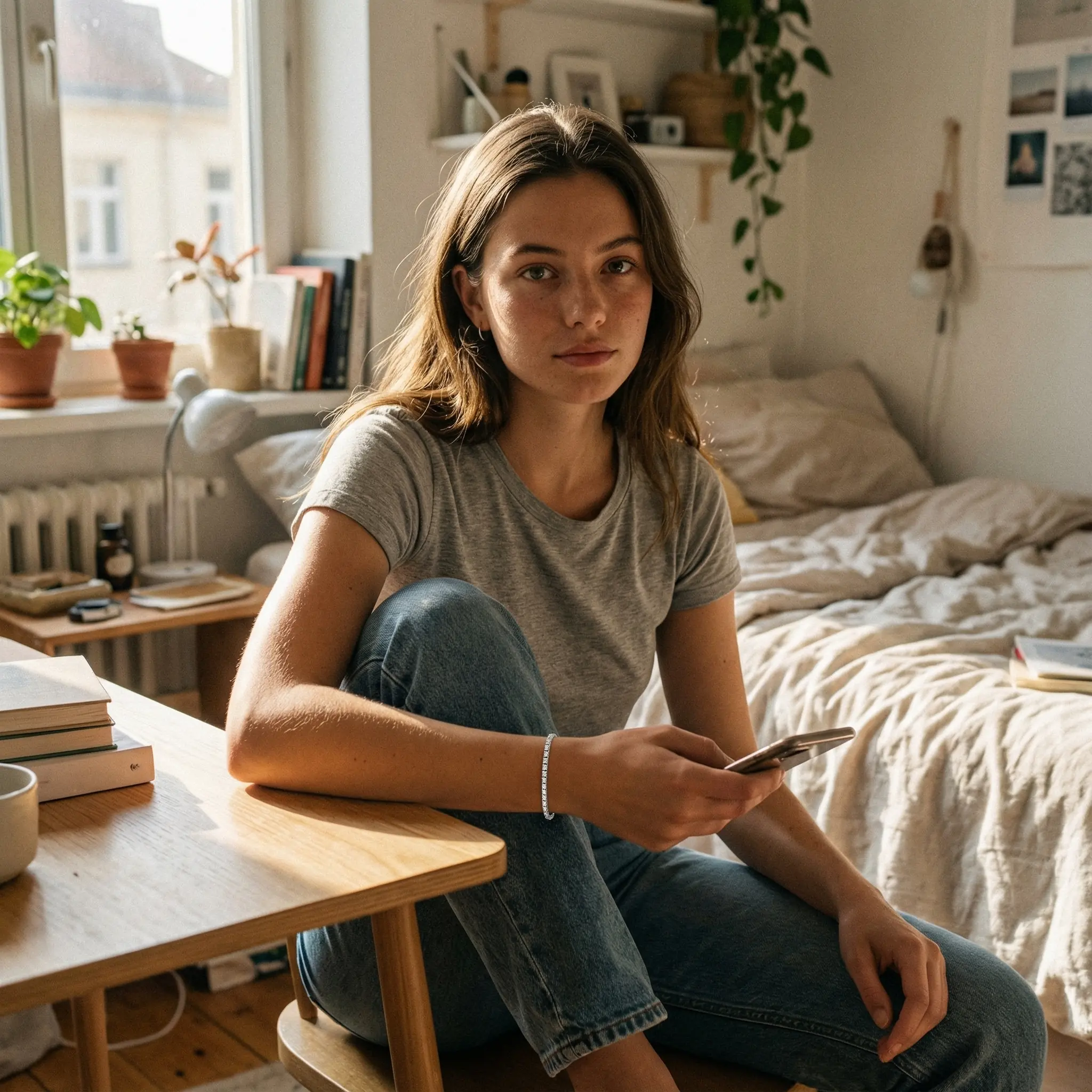 The Strength Tennis Bracelet in Stainless Steel - Free Offer